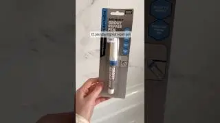 &pound;1 poundland grout repair pen #cleaning #hack #hacks #bathrooms #cleaningmotivation #home #homemade