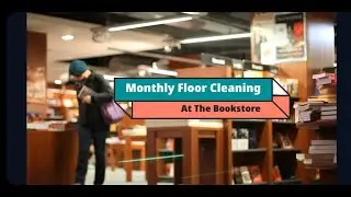 Here's how we clean a Bookstore's floor