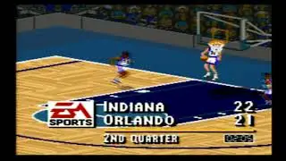 NBA LIVE 95 (Super Nintendo) Indiana Pacers vs Orlando Magic