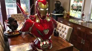 Queen Studios Life Size Iron Man MK 50 Bust Battle Damage Version