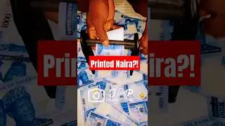 Fake Naira Printer EXPOSED! Watch How 1,000 Naira Notes Roll Out Like Magic!