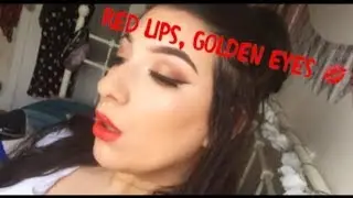 Red lip, Golden eyes