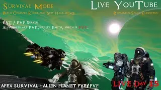 #SpaceEngineers /   Build Comand Room and Ship Hangar ! *2 - PVE/PVP! - Survival Day 15