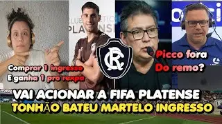 BOMBA LEONEL PICCO - REMO ACIONARA FIFA PRO PLATENSE - TONHA BATE MARTELO E FAZ PROMOCAO INGRESSOS