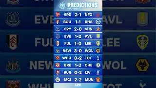 🟣Premier League Matchweek 4 Predictions!! #football #premierleague #predictions #lfs