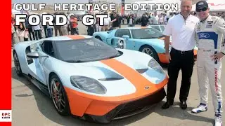 Three Generations Of Ford GT Gulf Heritage Edition