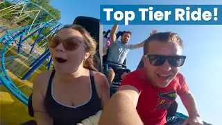 This New Family Coaster is INCREDIBLE! Riding Mecalodon for Our First Time! Walibi Belgium