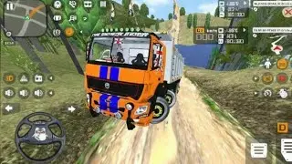 🌹🌹Modified Bharat Benz Powar full truk Mettiriyal transport drawving l simulator Indonesia..