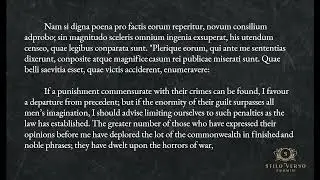 Sallust Bellum Catalinae  - Caesar's speech to the Senate