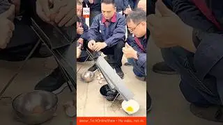 😮🥚EGG SEPARATOR that impressed the whole crew #skills #crafts #invention