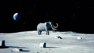 African Elephant spotted on the Moon (astrophobia animation)
