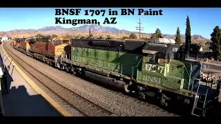 BNSF 1707 in BN Paint heading East
