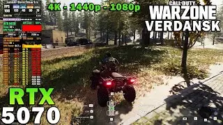 Call of Duty WARZONE Verdansk | RTX 5070 | Sim. R7 7800X3D | 4K - 1440p - 1080p | Max & Low Settings