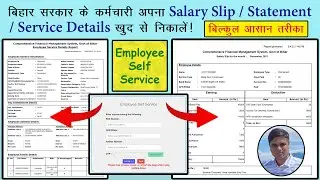 How To Download Salary Slips for Bihar Govt Employees #cfms #BihargovernmentEmployees