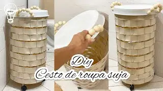 FAÇA VOCÊ MESMO CESTO ORGANIZADOR | ROUPA SUJA | #CARADELOJA