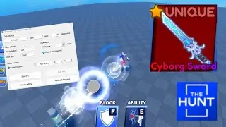 CYBORD Sword + EGG HUNT auto clicker (Showcase) 1V1-Blade Ball