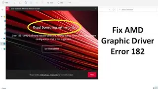 Как исправить ошибку 182 графического драйвера AMD в Windows 11