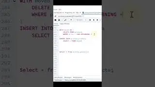Data-Modifying CTE in PostgreSQL (DELETE + INSERT)