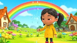 The Shy Rainbow Came After the Rain 🌈 | Nursery Rhymes for Kids & Baby Songs