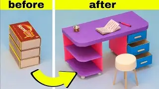 How to make Matchbox desk with drawer hand made Matchbox craft diy drawer form Matchbox scinse trick
