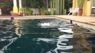 Ja-ae solo swim for the first time