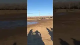Jeep flips over