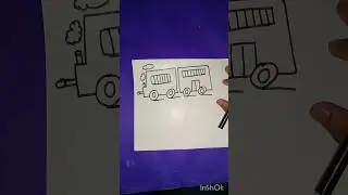 #viral short  #drawing . how to ease train 🚂 drawing for number 2222.#92 home drawing.