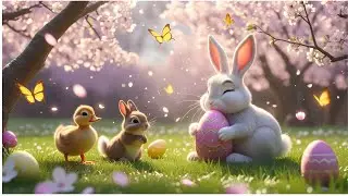 Rositive Easter Garden &ndash; Soft Jazz, Relaxing Music & Spring Magic with Bunnies, Blossoms