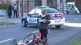 Motociclista murió atropellado por un colectivo