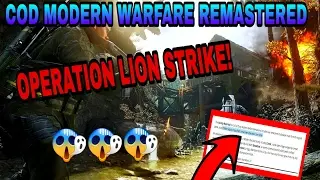 *NEW* COD MODERN WARFARE REMASTERED OPERATION LION STRIKE! NEW SUPPLY DROP IN GAME?!