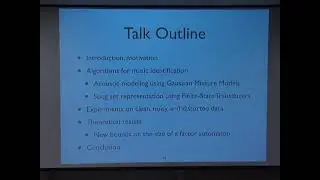 Pedro Moreno: Large scale Music identification using speech algorithms