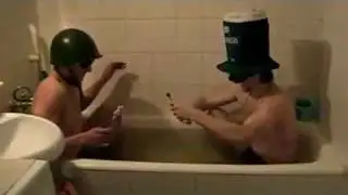 Ukrainian Fireworks in the Bathtub - FAIL
