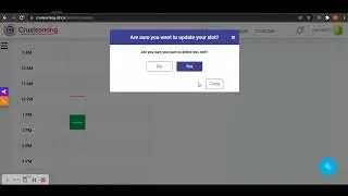 Cruxlearning - How to delete your time slot on the calendar as a Tutor