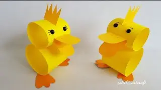 HOW TO MAKE PAPER DUCK/3D DUCK FROM PAPER/PAPER TOYS IDEAS/DIY DUCK FROM PAPER/PAPER CRAFT IDEAS/DIY