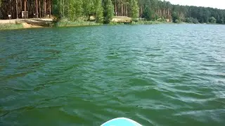 Пробую SUP. Trying the SUP board.