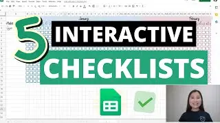 5 Interactive Template Ideas Using Google Sheets #checkboxes #tutorial #checklist