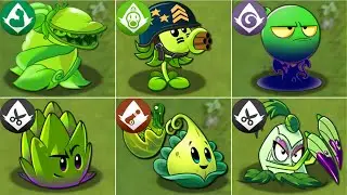 Plants vs. Zombies 2 Mod: Every Random GREEN Premium Plants Power-Up! vs PvZ 2 All Final Bosses
