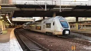 En vintereftermiddag p&aring; Stockholm C med X2000 och SJ Regional