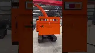Mobile Wood Crusher Tree Branch Crusher with Track