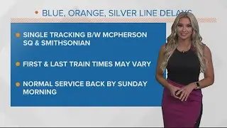 Expect delays on the Blue, Orange, and Silver Metro lines this Saturday
