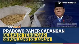 Prabowo Pamer Cadangan Beras RI Terbesar Sepanjang Sejarah di SPIEF Rusia | NTV