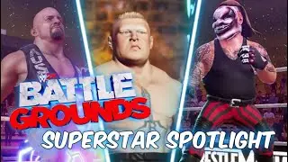 WWE 2K BATTLEGROUNDS STONE COLD | BROCK LESNAR | THE FIEND | Entrances, Signatures, Finishers