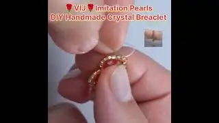 🌹VIJ🌹Imitation Pearls  DIY Crystal & S. Beads Breaclet #Jewellery// Make A Breaclet at home //