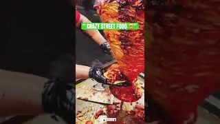 🔥 Insane LA Street Food | Crispy Meat Shave Madness.#youtubeshorts #streetfood #love