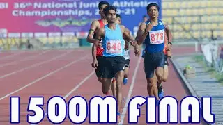 1500m race Boys U18 Final 36th National Junior Athletics Championships 2021