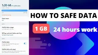 How to safe mobile data /mobile data not working