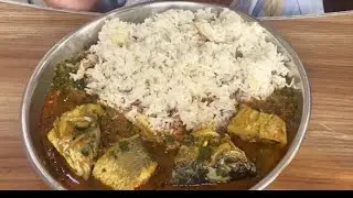 Spicy fish curry 🐟 mukbang asmr | spicy Indian food | Mach bhat 