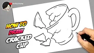 How to draw Cracked Cup