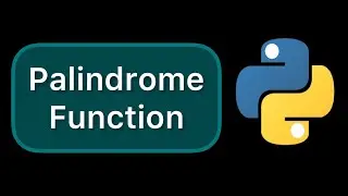 Simple Palindrome Function in Python #Shorts