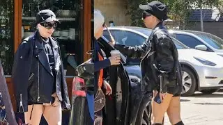 Lady Gaga Turns Heads in Bold Leather Look After Coachella Gig | Spotted with Fianc&eacute; & Mom
